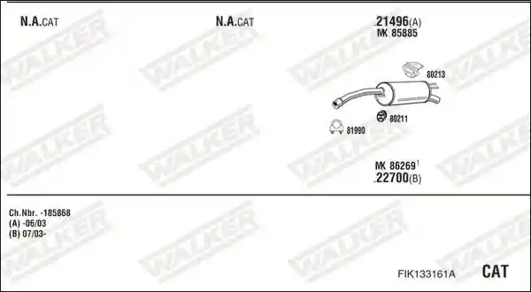 WALKER FIK133161A