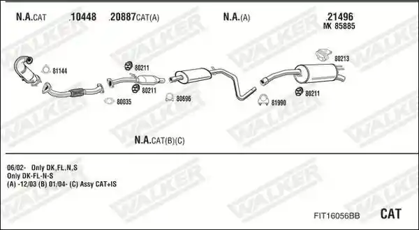 WALKER FIT16056BB