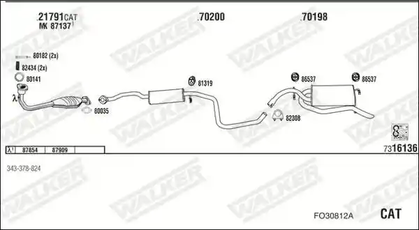 WALKER FO30812A