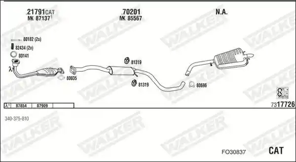 WALKER FO30837
