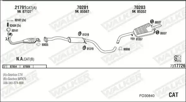 WALKER FO30840