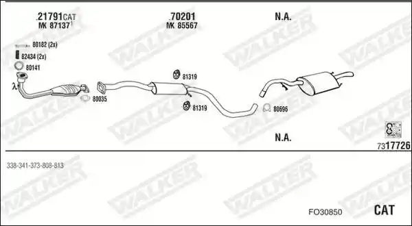 WALKER FO30850