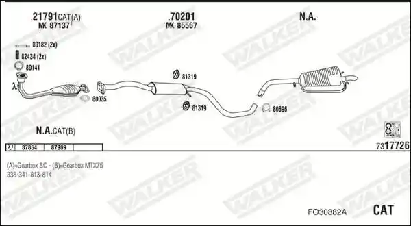 WALKER FO30882A