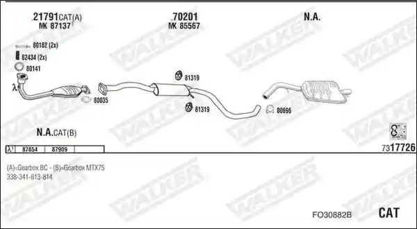 WALKER FO30882B