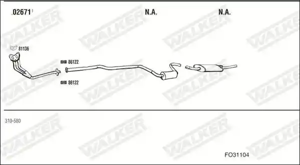 WALKER FO31104