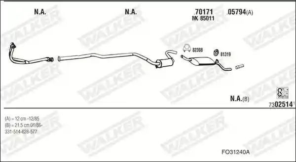 WALKER FO31240A