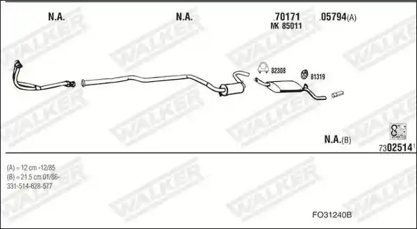 WALKER FO31240B
