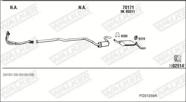 WALKER FO31259A
