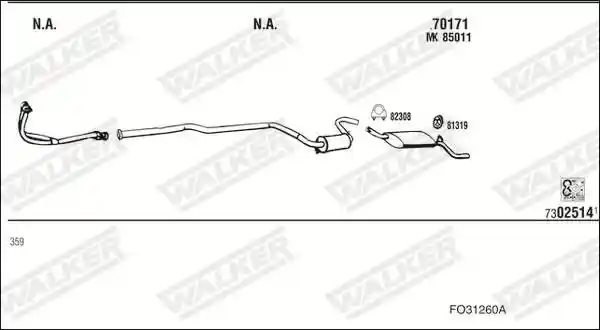 WALKER FO31260A