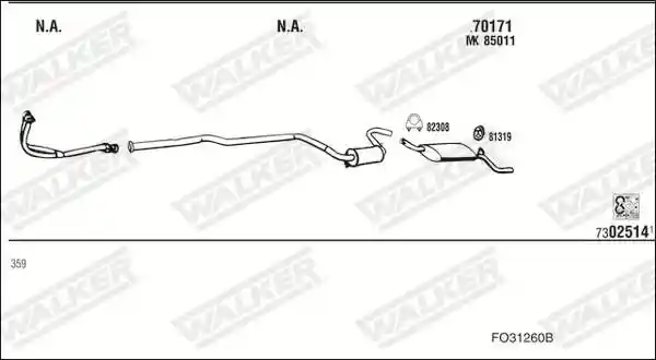 WALKER FO31260B