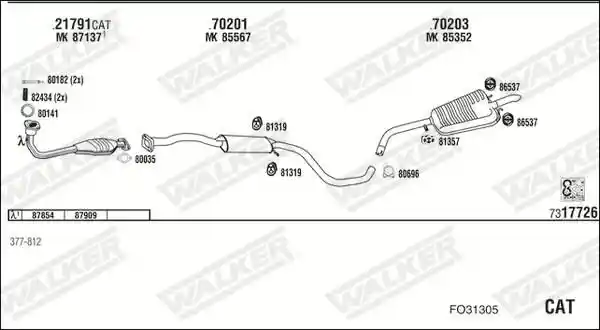 WALKER FO31305