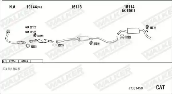 WALKER FO31450