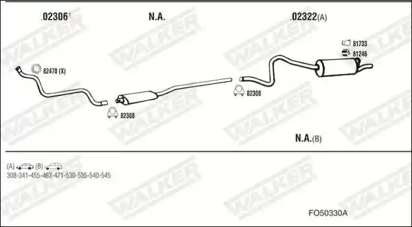 WALKER FO50330A