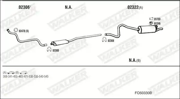 WALKER FO50330B