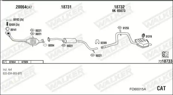 WALKER FO60015A