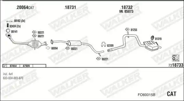 WALKER FO60015B