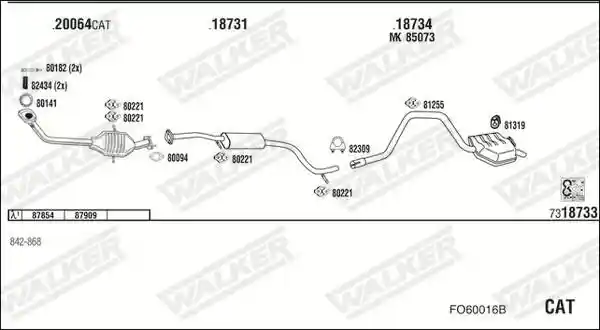 WALKER FO60016B