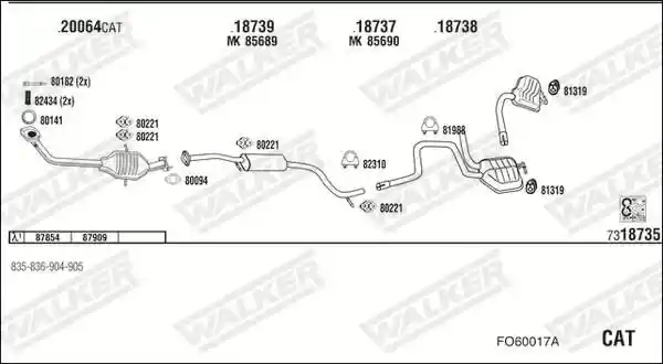 WALKER FO60017A