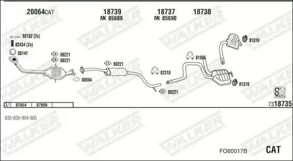 WALKER FO60017B