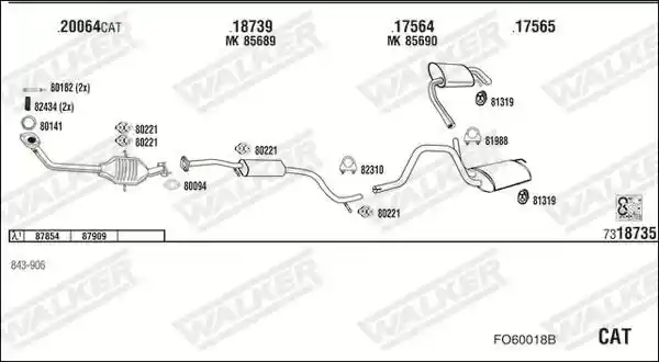 WALKER FO60018B