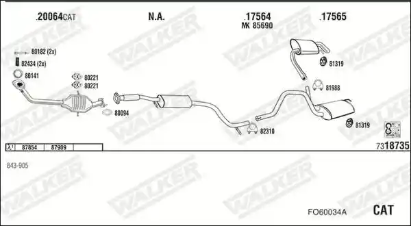 WALKER FO60034A