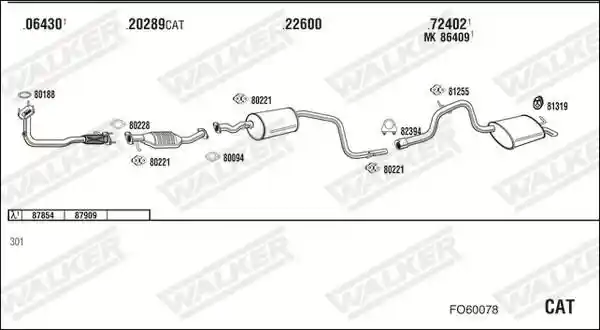 WALKER FO60078