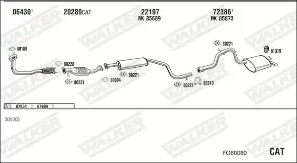 WALKER FO60080