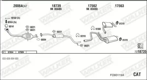 WALKER FO60119A