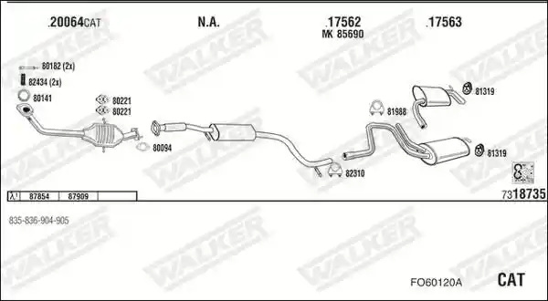 WALKER FO60120A