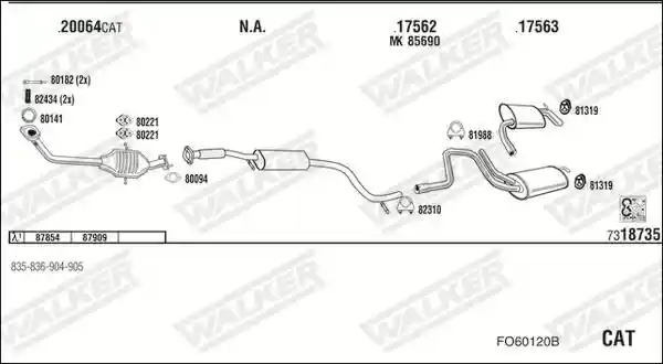 WALKER FO60120B