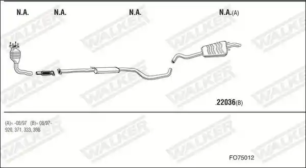 WALKER FO75012