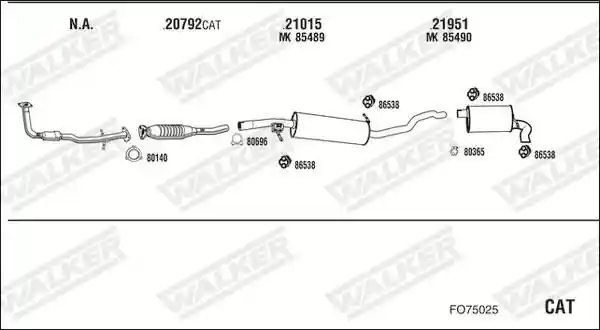 WALKER FO75025