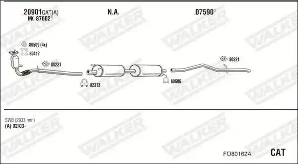 WALKER FO80162A