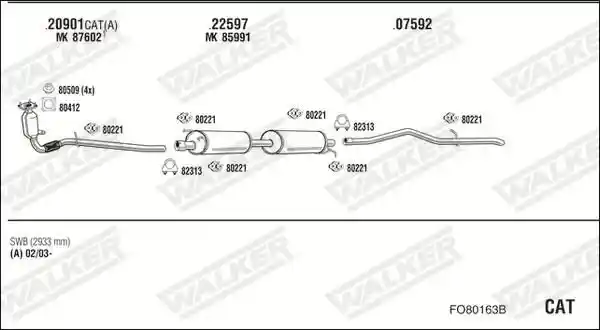WALKER FO80163B