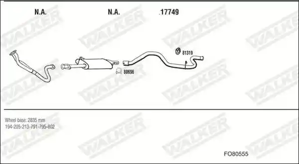 WALKER FO80555
