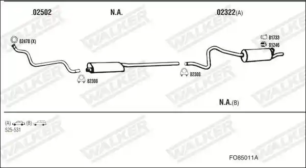 WALKER FO85011A