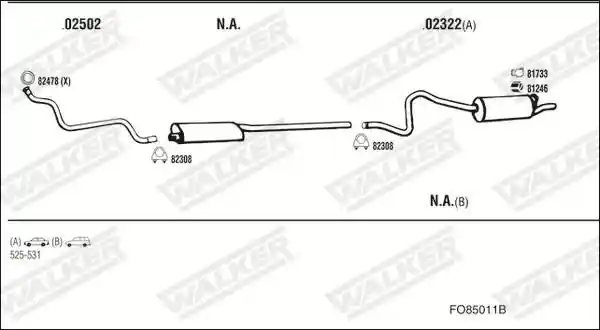 WALKER FO85011B