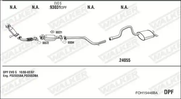 WALKER FOH15446BA