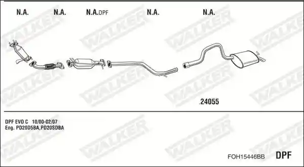 WALKER FOH15446BB