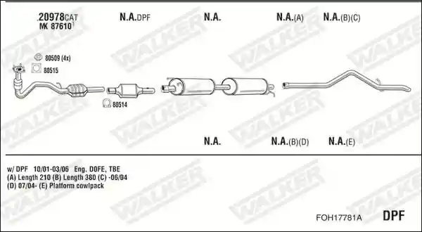 WALKER FOH17781A