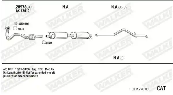 WALKER FOH17781B