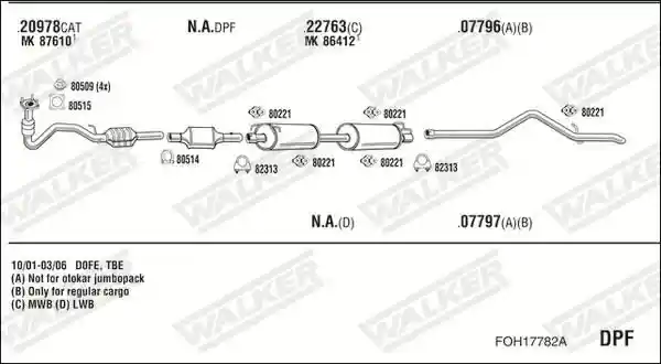 WALKER FOH17782A