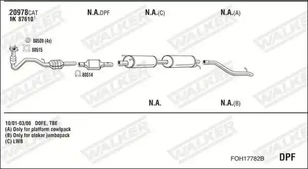 WALKER FOH17782B