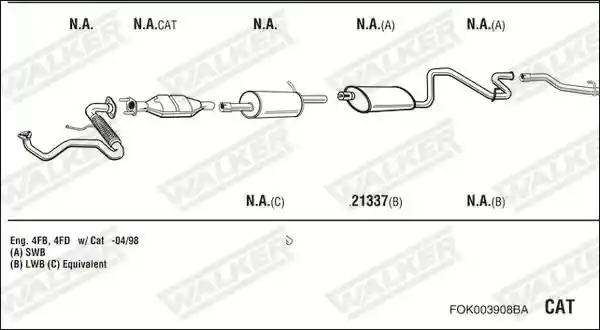 WALKER FOK003908BA
