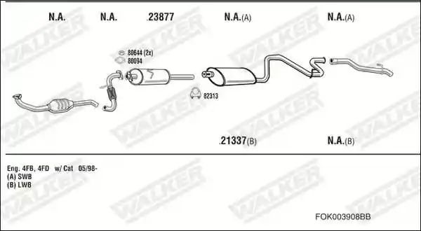 WALKER FOK003908BB