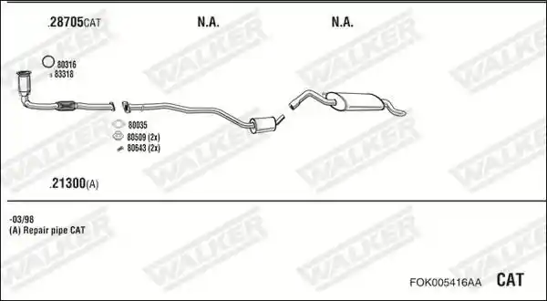 WALKER FOK005416AA