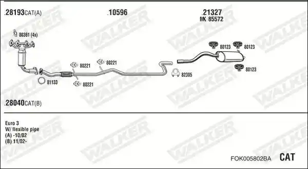 WALKER FOK005802BA