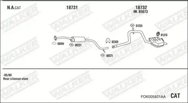 WALKER FOK005821AA