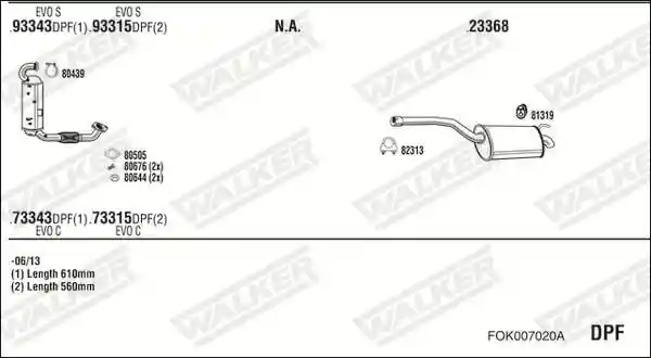 WALKER FOK007020A