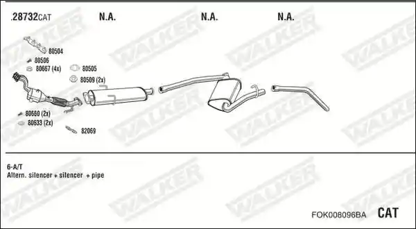 WALKER FOK008096BA